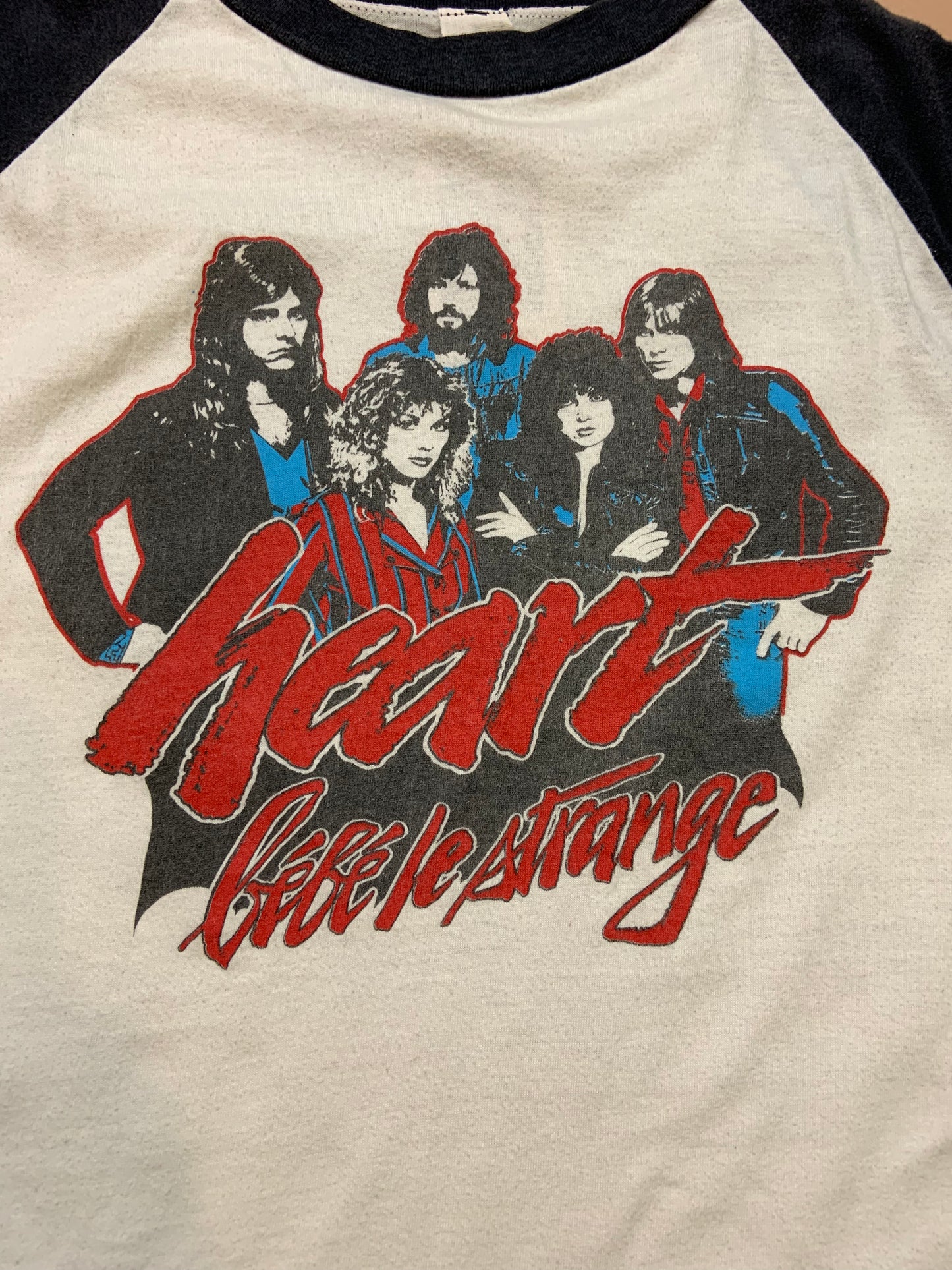 1980 Vintage Heart "Bebe Le Strange" Raglan T-Shirt - SM